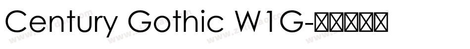 Century Gothic W1G字体转换